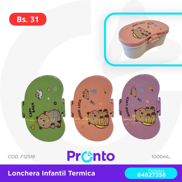 LONCHERA INFANTIL TERMICA COD. F12518