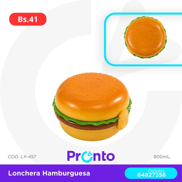 LONCHERA HAMBURGUESA COD. LX-457