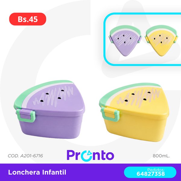 LONCHERA INFANTIL SANDIA COD. A201-6716