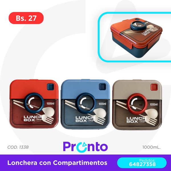 Lonchera con Compartimentos COD. 1338