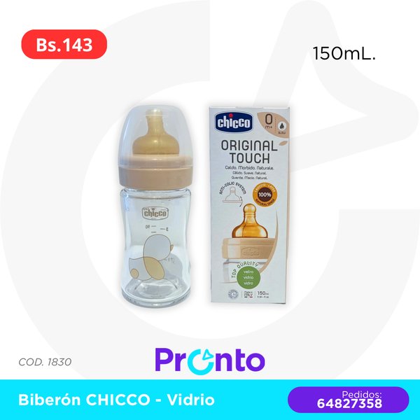Biberón CHICCO- Vidrio COD. 1830