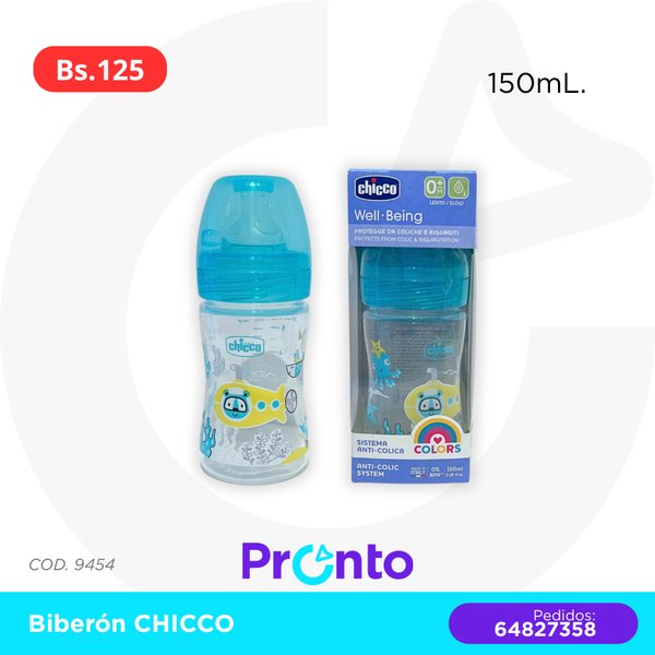 Biberón CHICCO- Vidrio COD. 9454