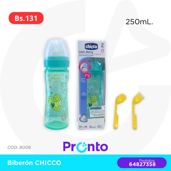 Biberón CHICCO- Plástico COD. 8006