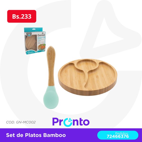 Set de Platos Bamboo
