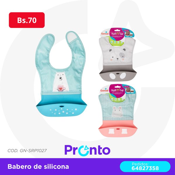 Babero Silicona COD. GN-SRP1027