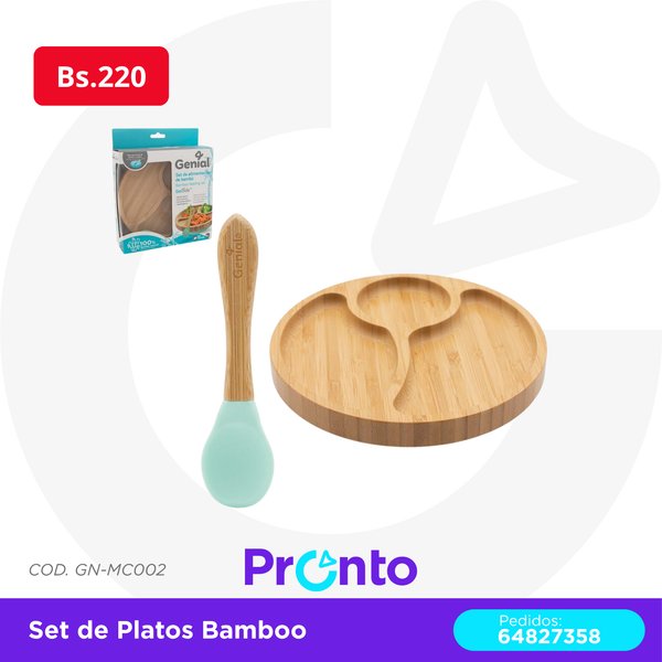 Set de Platos Bamboo COD. GN-MC001