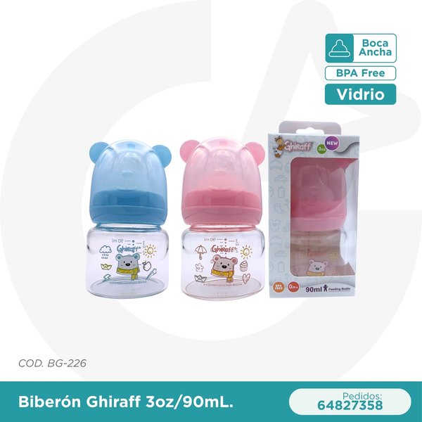 BIBERON GHIRAFF 3oz/90 mL 