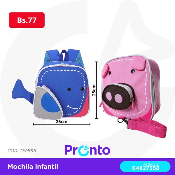 Mochila Infantil COD. TEMP16