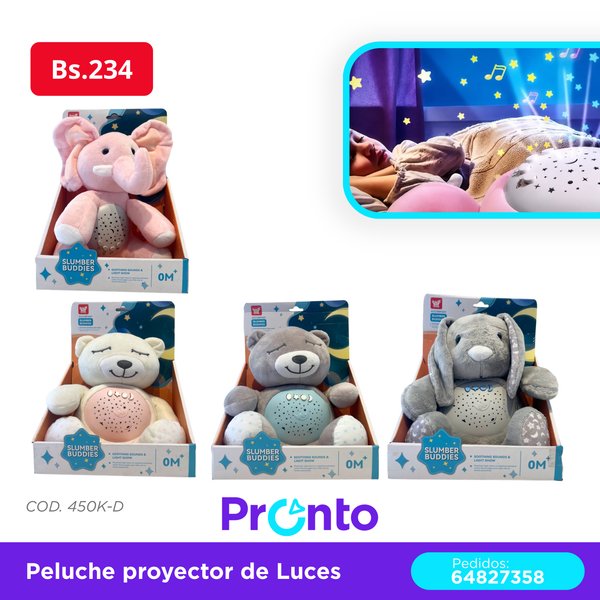 Peluche Proyector de Luces COD. 450K-D
