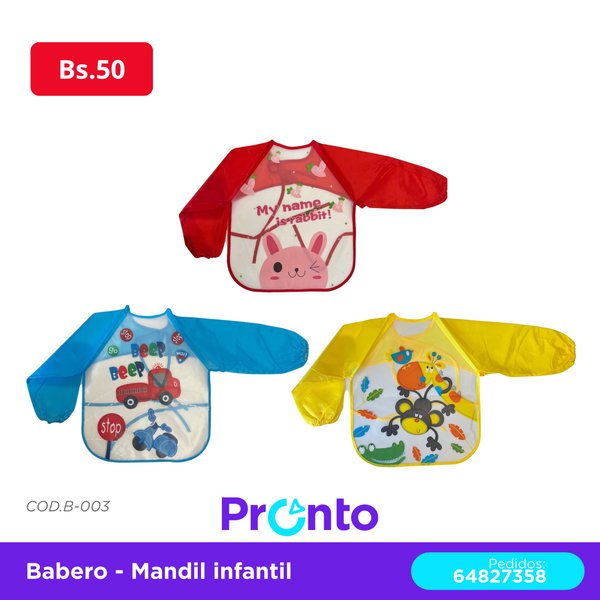BABERO- MANDIL INFANTIL  COD. B-003