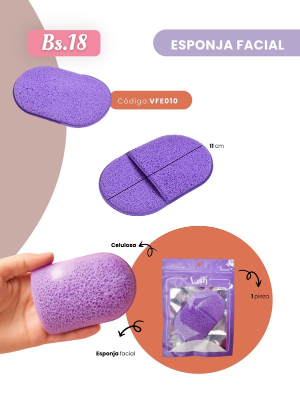 ESPONJA FACIAL COD. VFE010