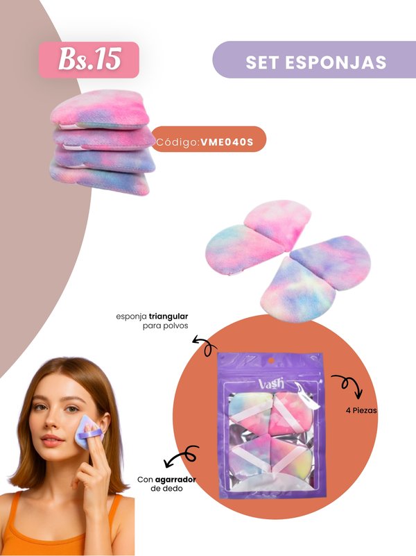 SET DE ESPONJAS COD.VME040S