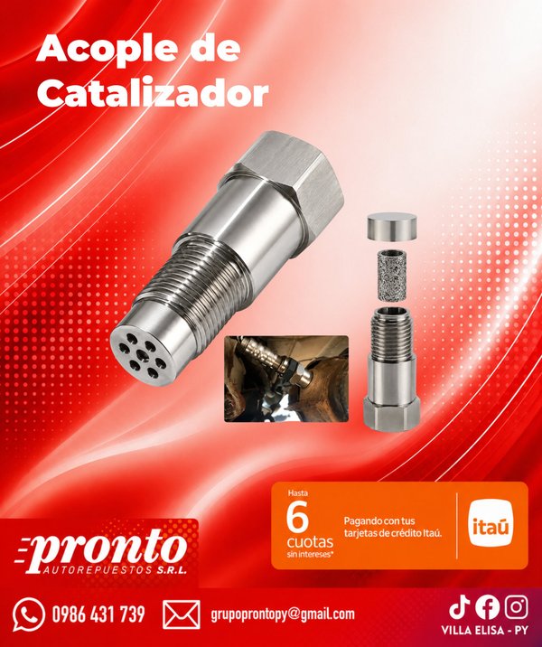 ACOPLE/ ADAPTADOR DE CATALIZADOR