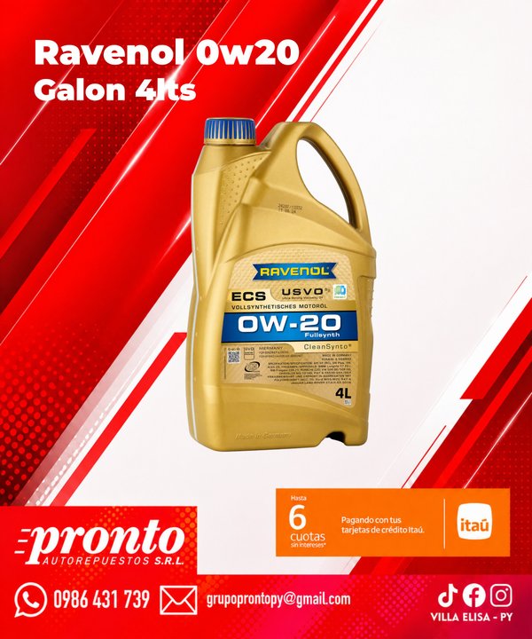 RAVENOL 0w20 - GALON