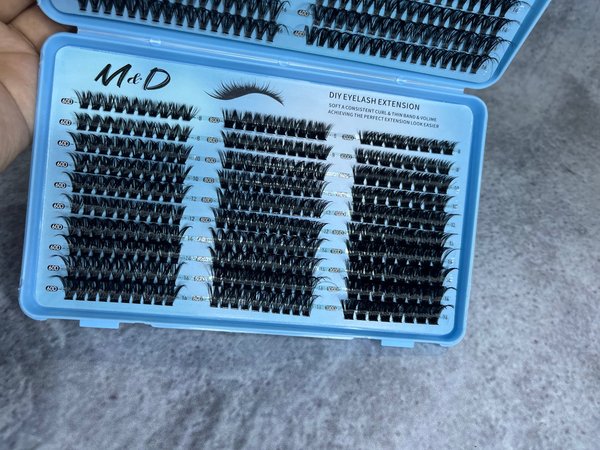 💙 Libro de Pestañas Mix Volumen – 620 PCS ✨ 30D, 40D, 60D, 80D y 100D, con medidas de 8 a 16mm