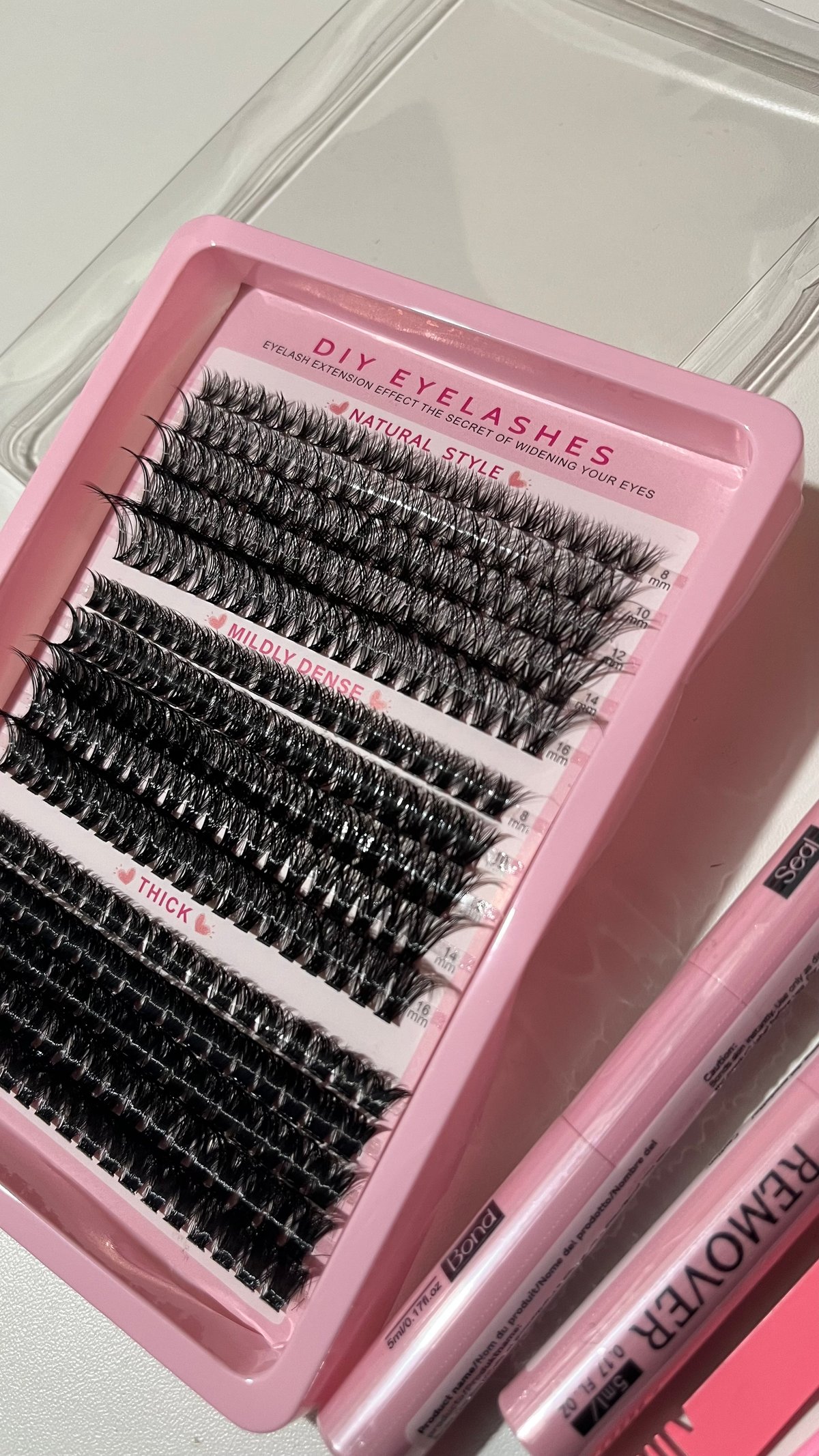 💕Nuevo kit completo pestañas + pegamento + sellador + reemovedor pinza y cepillito ✨😍 - 3