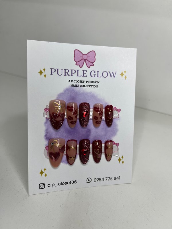 ᥫ᭡ Uñas press on nails | Almendradas premium 