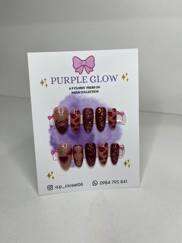ᥫ᭡ Uñas press on nails | Almendradas premium 
