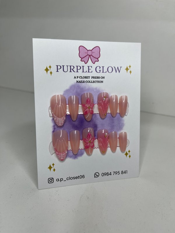 ᥫ᭡ Uñas press on nails | Almendradas premium 