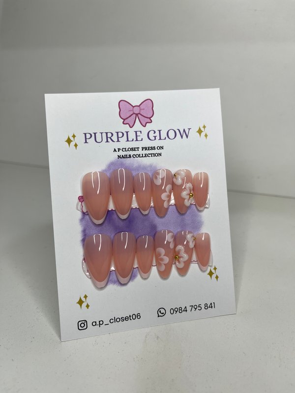 ᥫ᭡ Uñas press on nails | Almendradas premium 