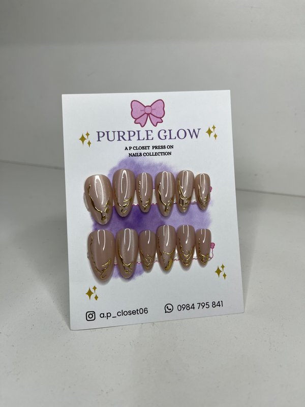 ᥫ᭡ Uñas press on nails | Almendradas premium 