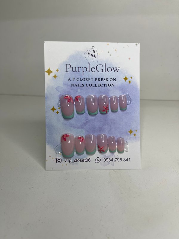 ᥫ᭡ Uñas press on Cuadradas cortas