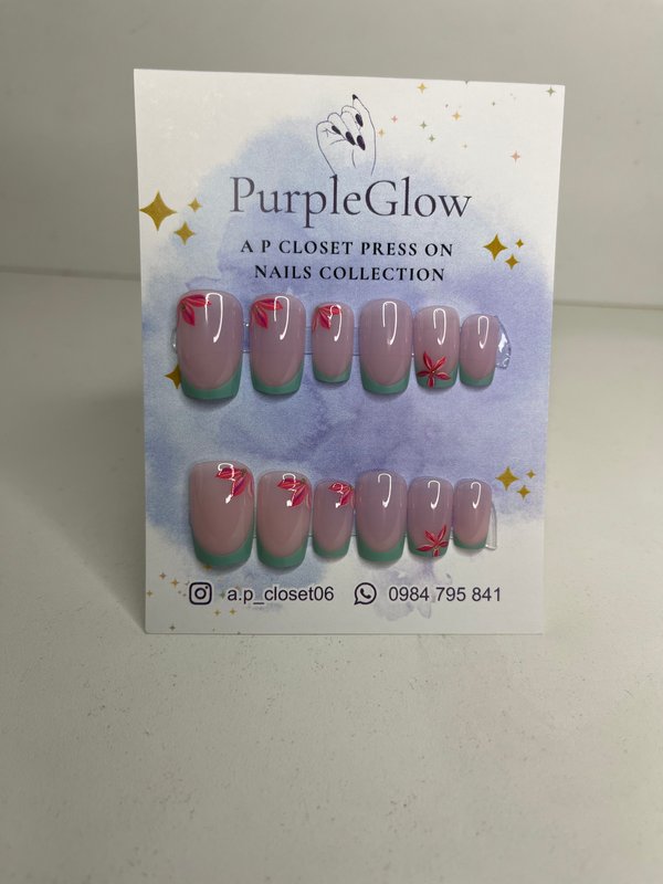 ᥫ᭡ Uñas press on Cuadradas cortas