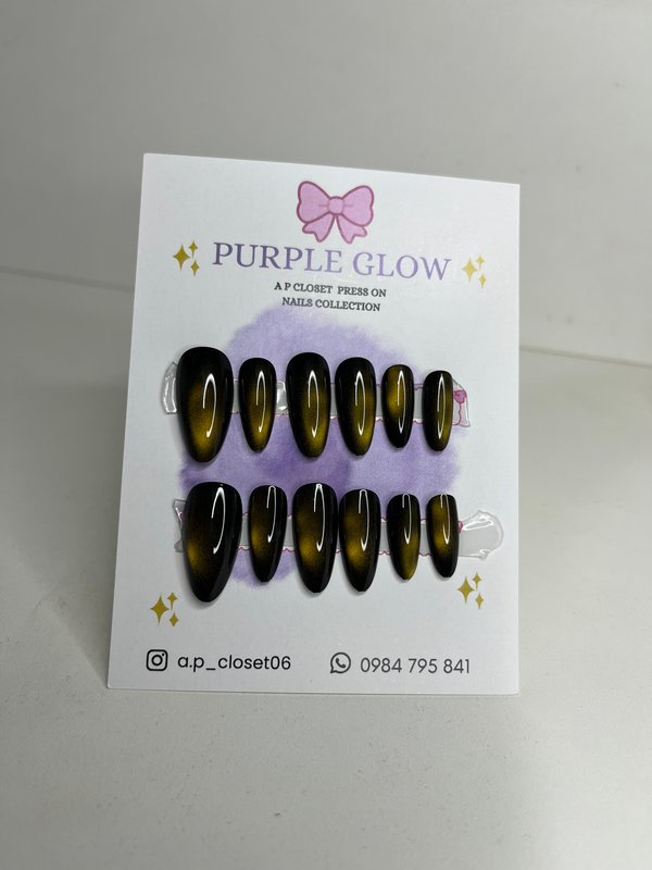 ᥫ᭡ Press on almendradas ojo de gato Circular
