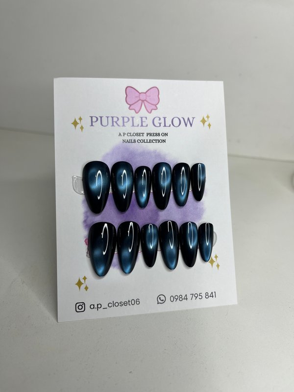 ᥫ᭡ Press on almendradas ojo de gato Circular