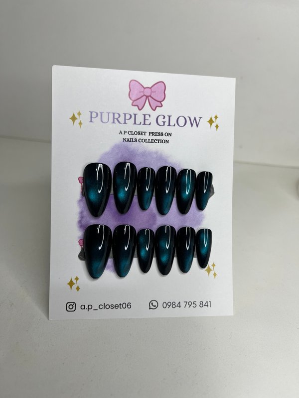ᥫ᭡ Press on almendradas ojo de gato Circular