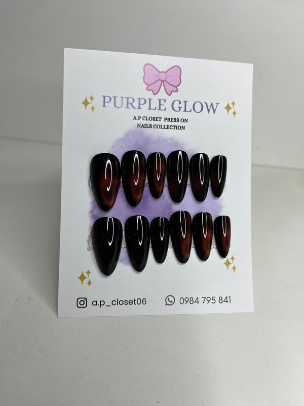 ᥫ᭡ Press on almendradas ojo de gato Circular