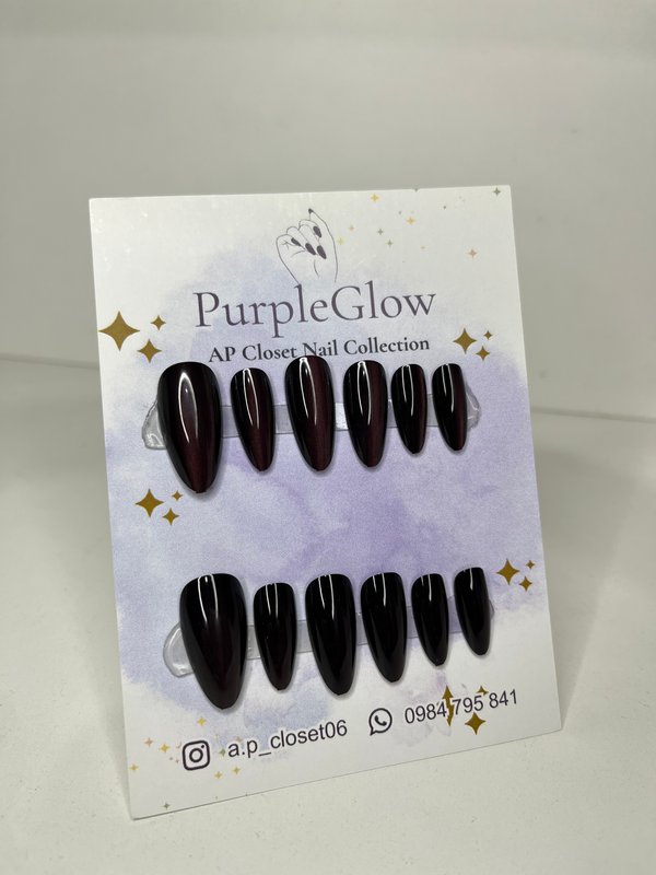 ᥫ᭡ Press on almendradas ojo de gato lineal