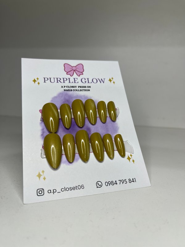 ᥫ᭡ Press on almendradas ojo de gato lineal