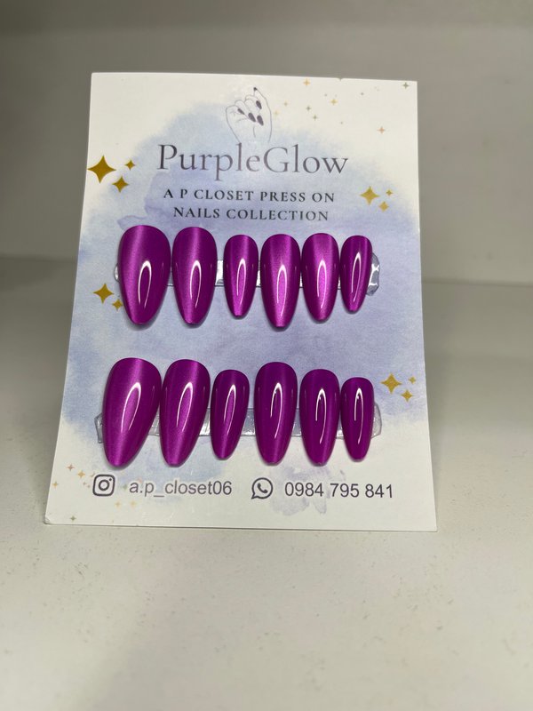 ᥫ᭡ Press on almendradas ojo de gato lineal
