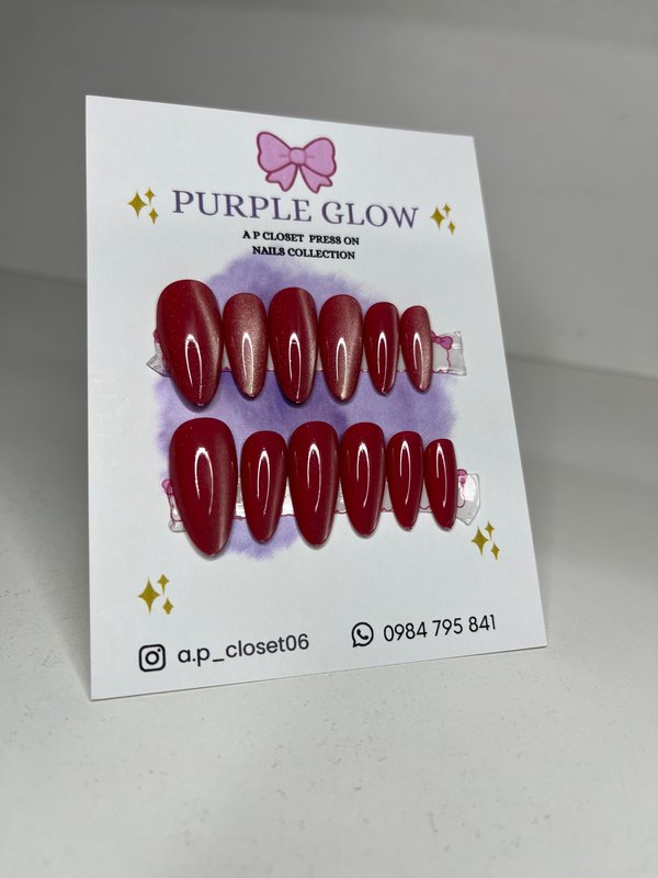 ᥫ᭡ Press on almendradas ojo de gato lineal