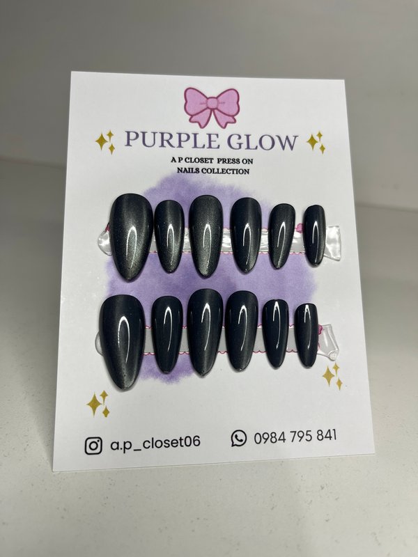 ᥫ᭡ Press on almendradas ojo de gato lineal