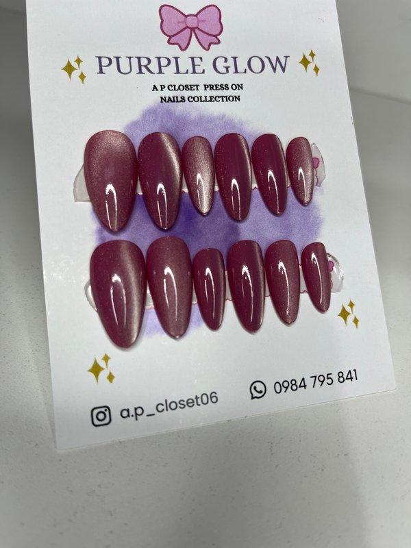 ᥫ᭡ Press on almendradas ojo de gato lineal