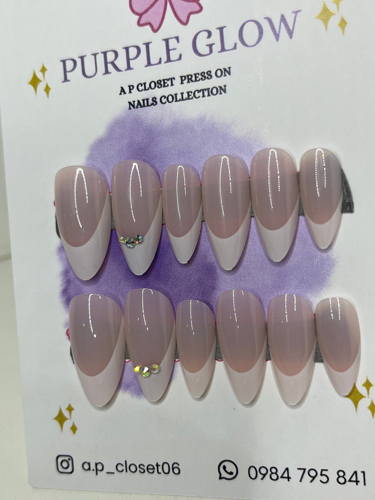 ᥫ᭡ Uñas press on nails | Almendradas largas - 2