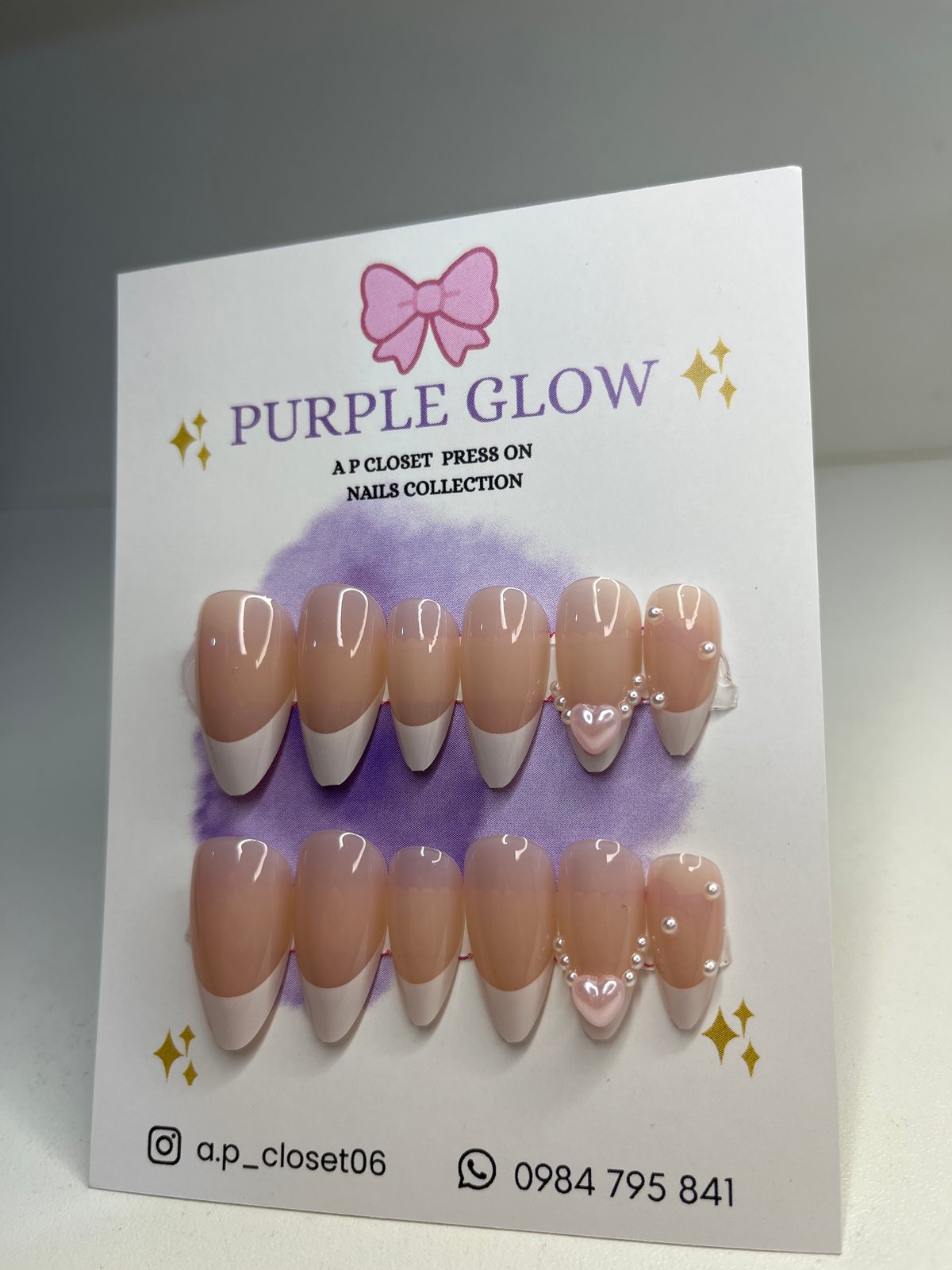 ᥫ᭡ Uñas press on nails | Almendradas largas - 2