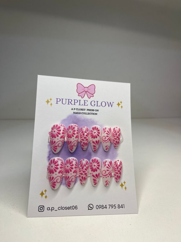 ᥫ᭡ Uñas press on nails | Almendradas largas