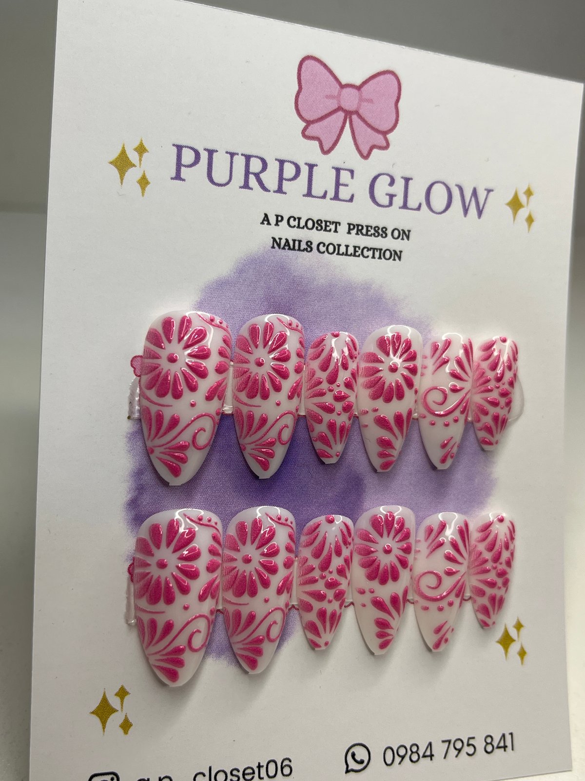 ᥫ᭡ Uñas press on nails | Almendradas largas - 2