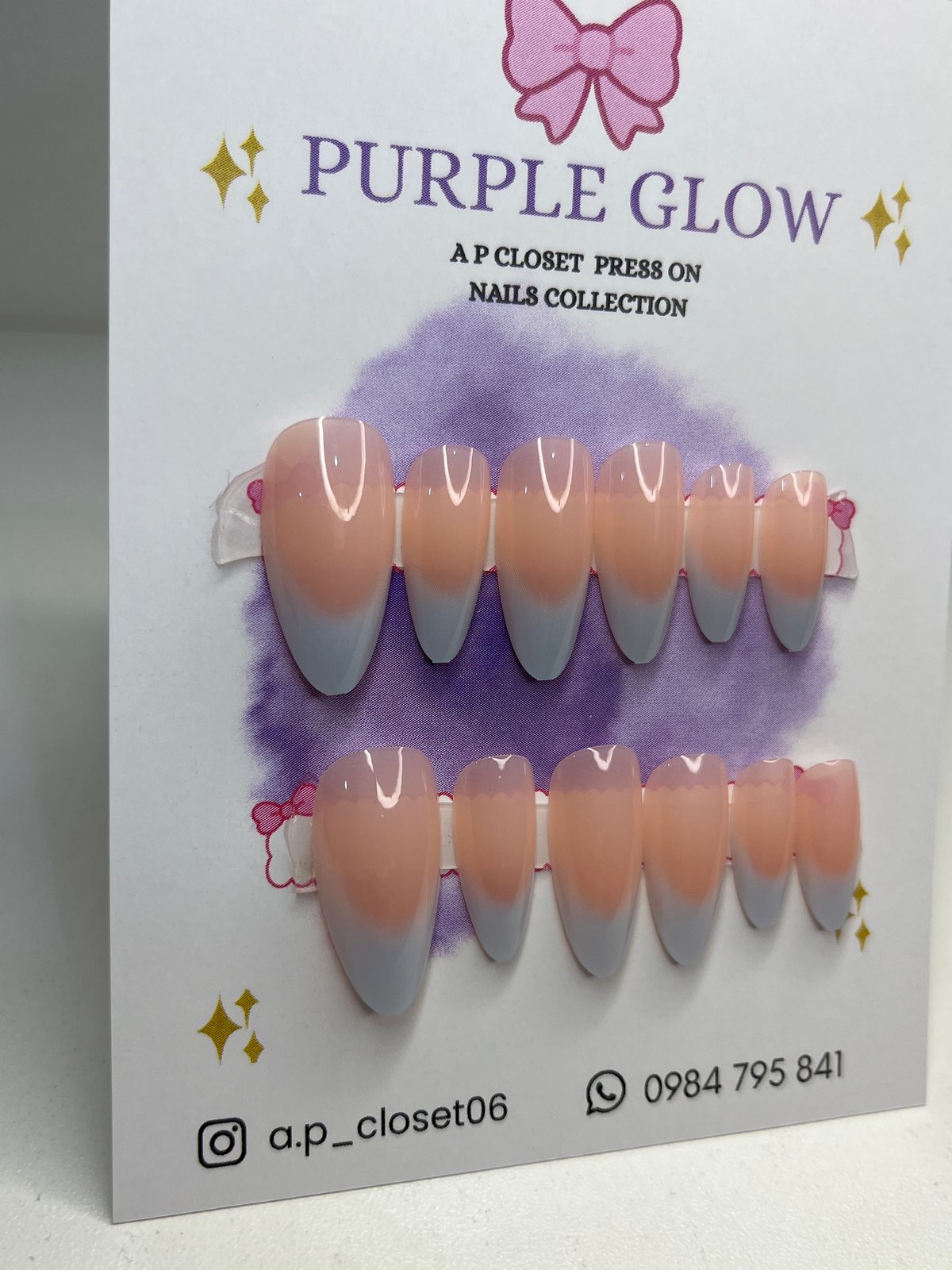 ᥫ᭡ Uñas press on nails | Almendradas largas - 2