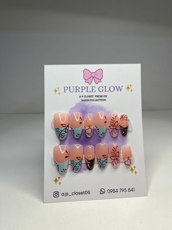 ᥫ᭡ Uñas press on nails | Almendradas largas