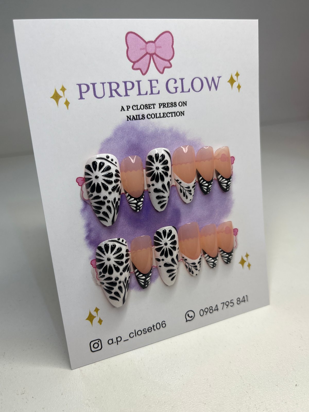 ᥫ᭡ Uñas press on nails | Almendradas largas - 2