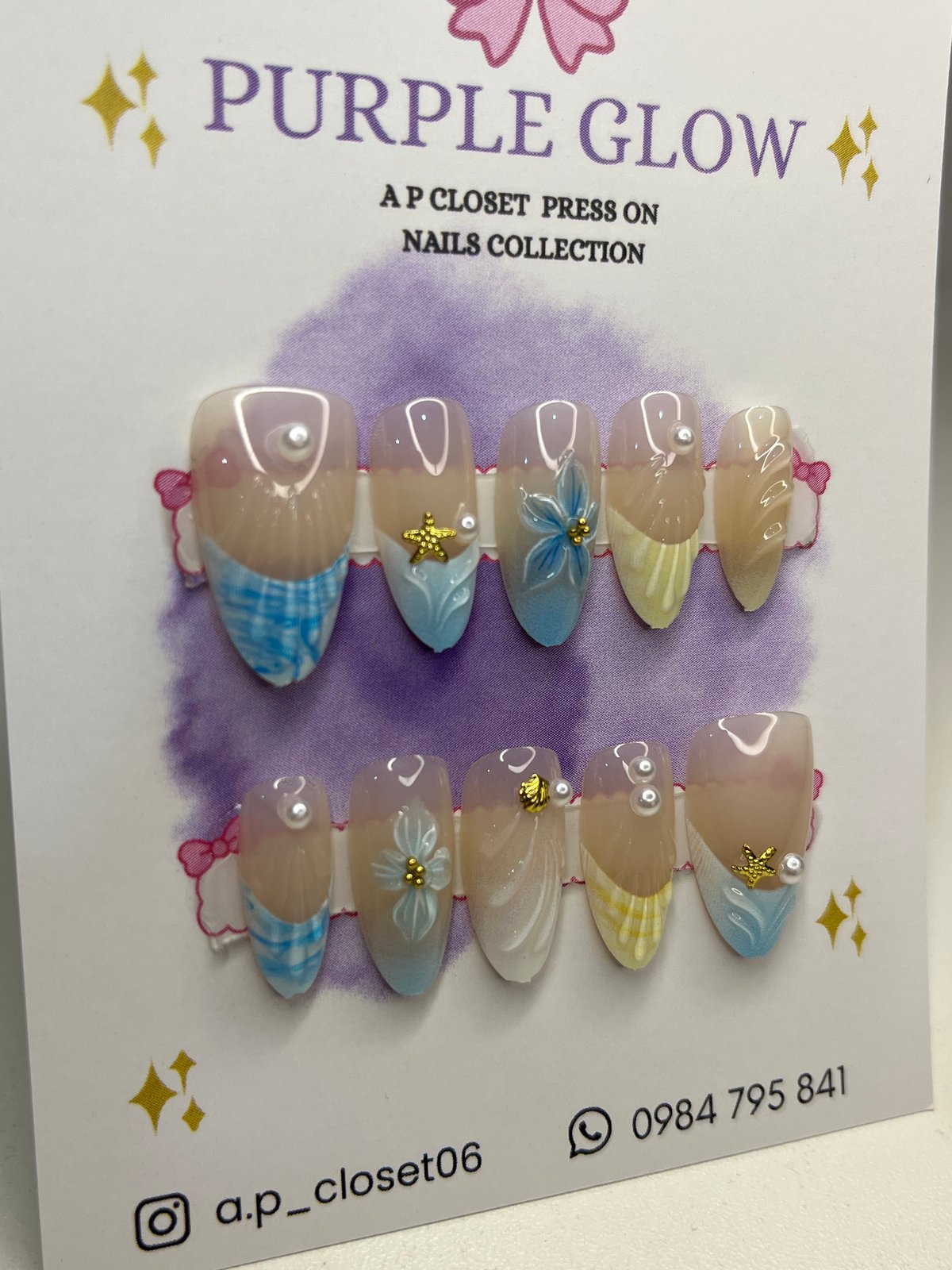 ᥫ᭡ Uñas press on nails | Almendradas premium  - 2