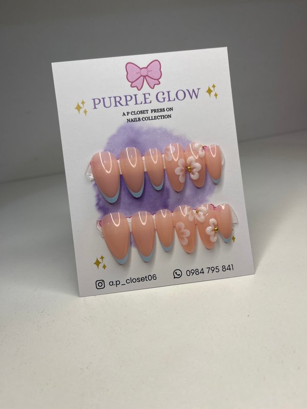 ᥫ᭡ Uñas press on nails | Almendradas premium