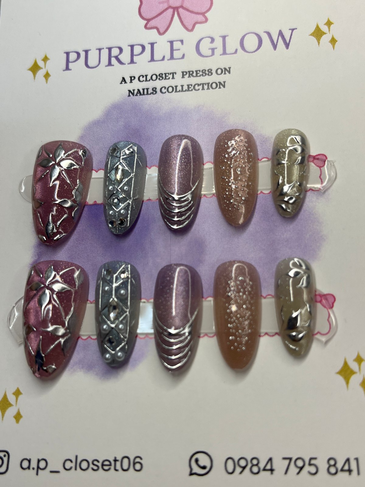 ᥫ᭡ Uñas press on nails | Almendradas premium  - 2
