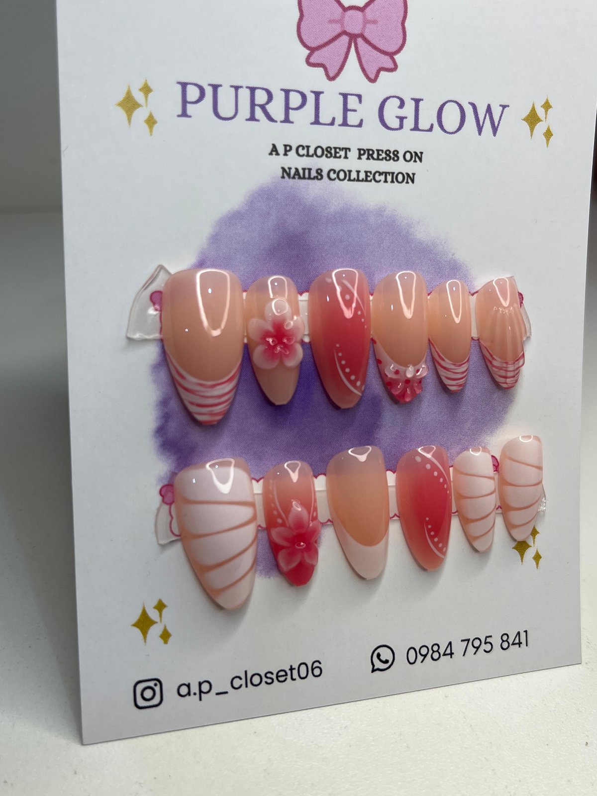 ᥫ᭡ Uñas press on nails | Almendradas premium  - 2