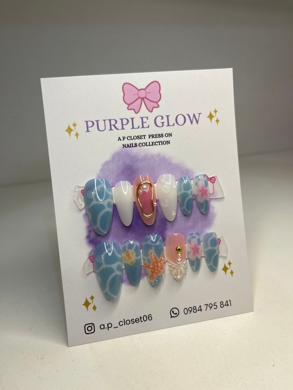 ᥫ᭡ Uñas press on nails | Almendradas premium 