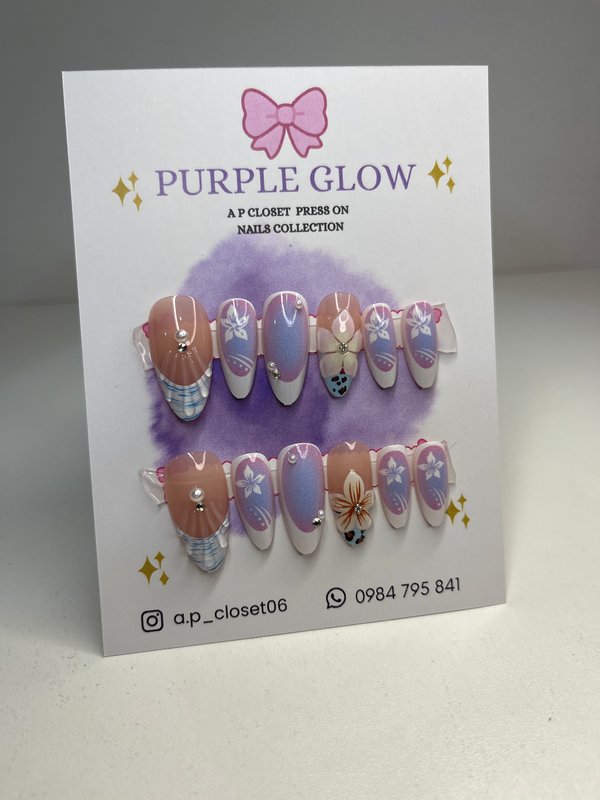 ᥫ᭡ Uñas press on nails | Almendradas premium 
